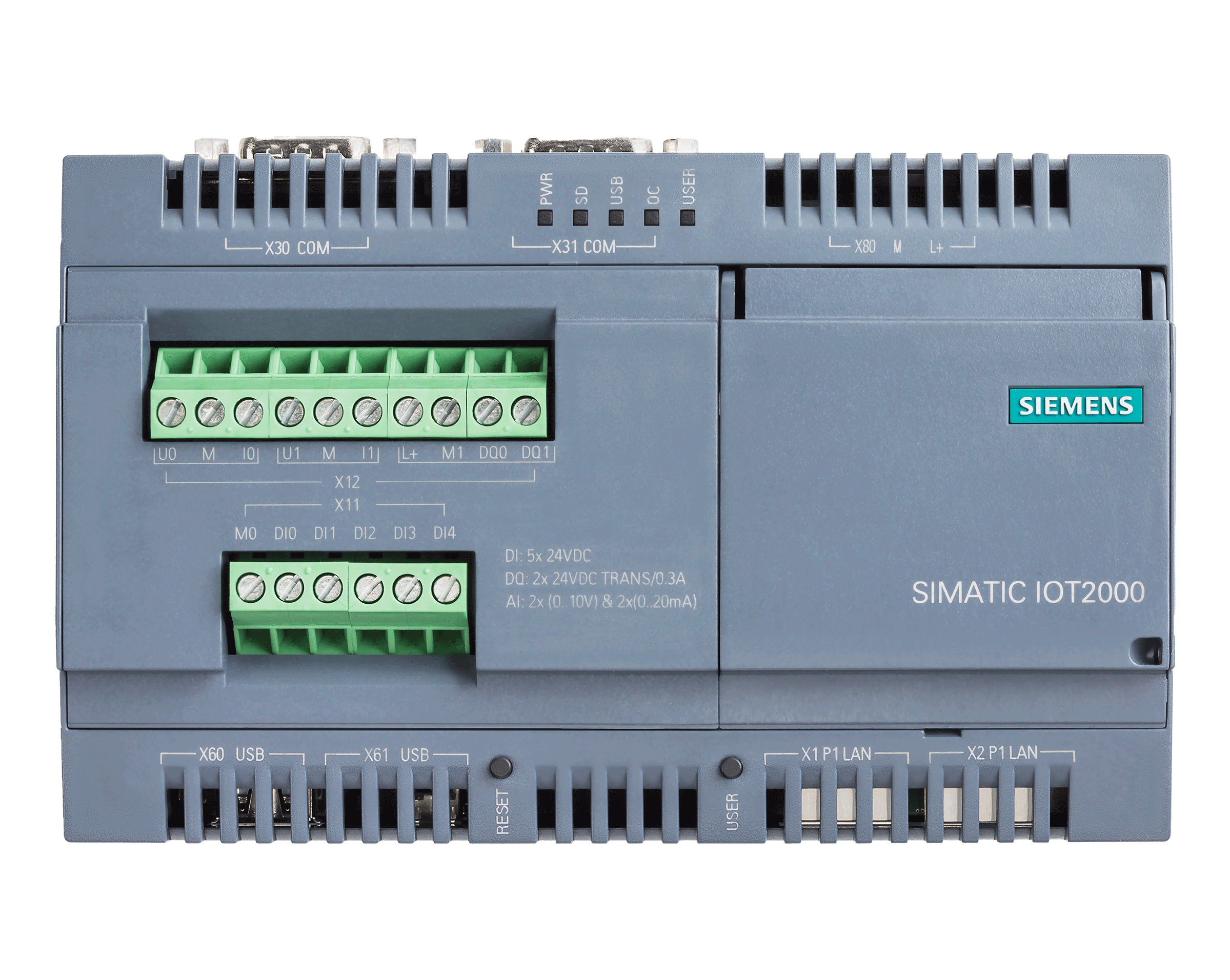 6ES7647-0KA01-0AA2 - I/O module SIMATIC IOT2000 5x DI 2x AI 2x DQ