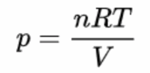 Công thức tính áp suất của khí lý tưởng