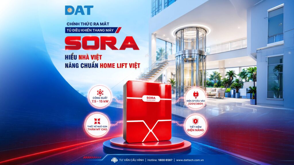 DAT Group chính thức ra mắt tủ điều khiển thang máy SORA 1 Sora