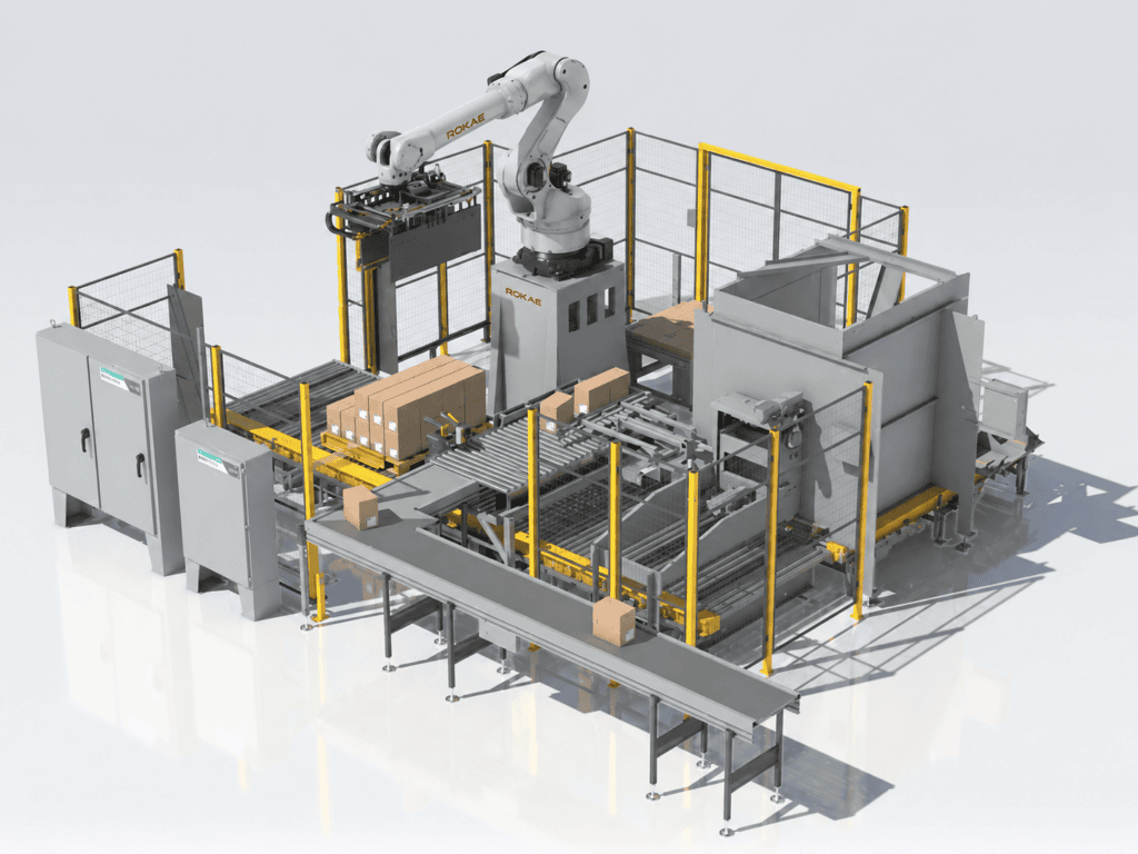 Hệ thống xếp pallet tự động gồm những gì? Cách chọn cấu hình cho nhà máy 1 he thong palletizing auto draft Hệ thống xếp pallet tự động gồm những gì? Cách chọn cấu hình cho nhà máy
