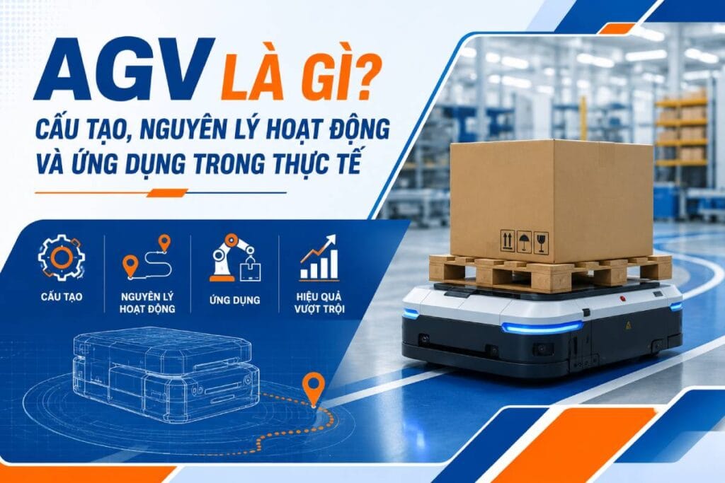 AGV là gì? Ứng dụng Automated Guided Vehicle trong nhà kho 1 Automated Guided Vehicle