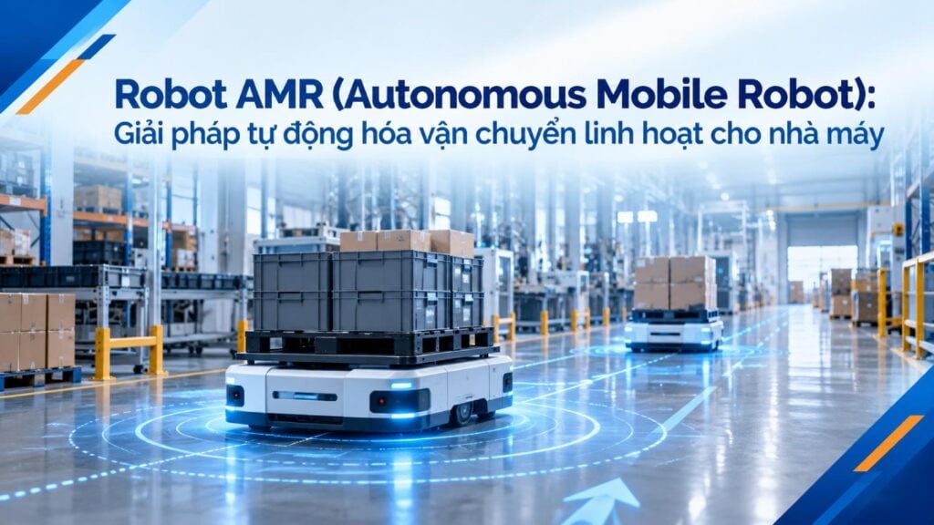 Robot AMR là gì? Ứng dụng Autonomous Mobile Robot trong nhà máy 1 Autonomous Mobile Robot