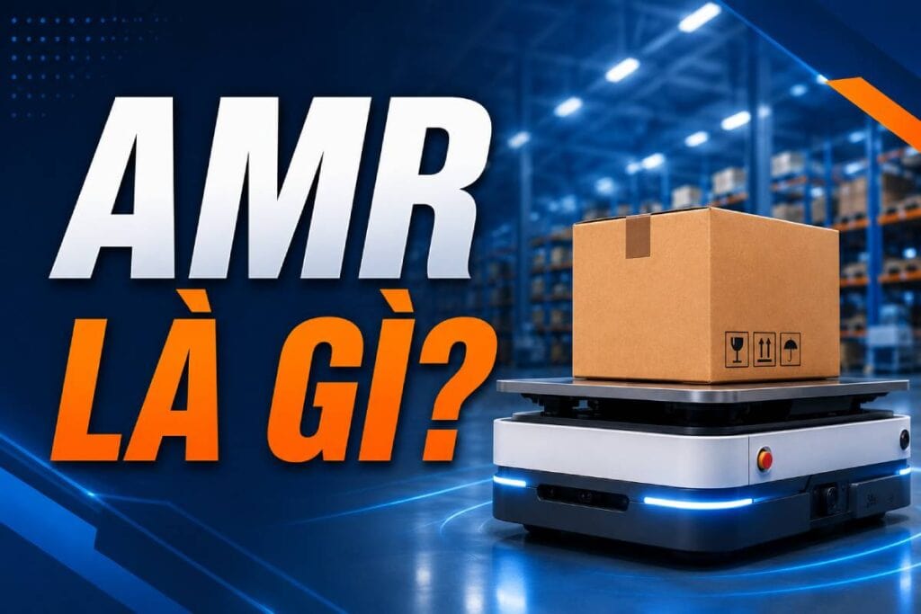 AMR là gì? Autonomous Mobile Robot trong tự động hóa công nghiệp 1 bia 3 amr la gi cau tao nguyen ly hoat dong va ung dung trong tu dong hoa AMR là gì? Autonomous Mobile Robot trong tự động hóa công nghiệp