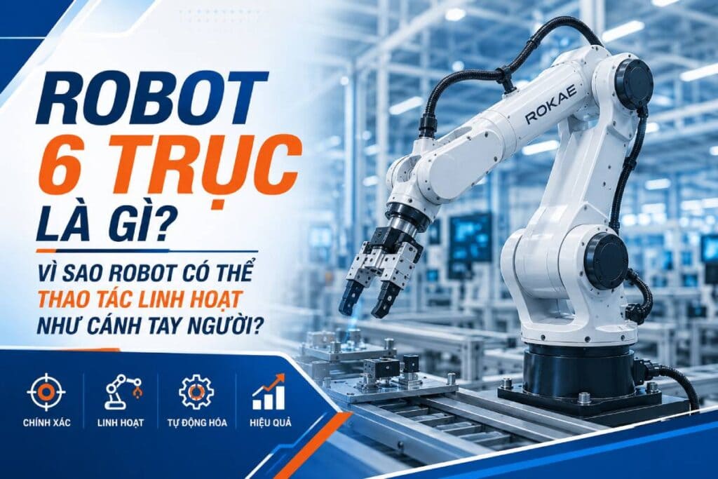 Robot 6 trục là gì? Vì sao robot có thể thao tác linh hoạt như cánh tay người? 1 chatgpt image 21 34 16 28 thg 8 2026 robot 6 truc la gi vi sao robot co the thao tac linh hoat nhu canh tay nguoi Robot 6 trục là gì? Vì sao robot có thể thao tác linh hoạt như cánh tay người?