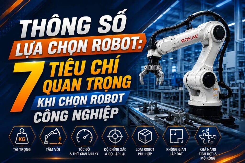 Tiêu chí lựa chọn robot sản xuất công nghiệp 1 chon robot cong nghiep tieu chi lua chon robot san xuat cong nghiep Tiêu chí lựa chọn robot sản xuất công nghiệp