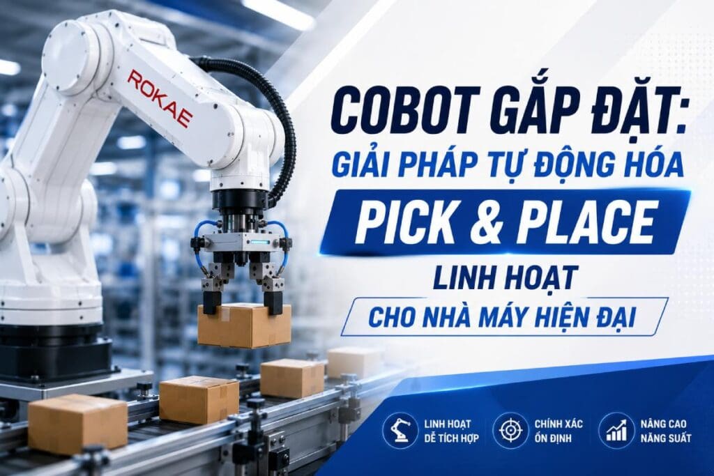 Cobot Gắp Đặt: Giải Pháp Tự Động Hóa Pick & Place Linh Hoạt Cho Nhà Máy Hiện Đại 1 cobot gắp đặt