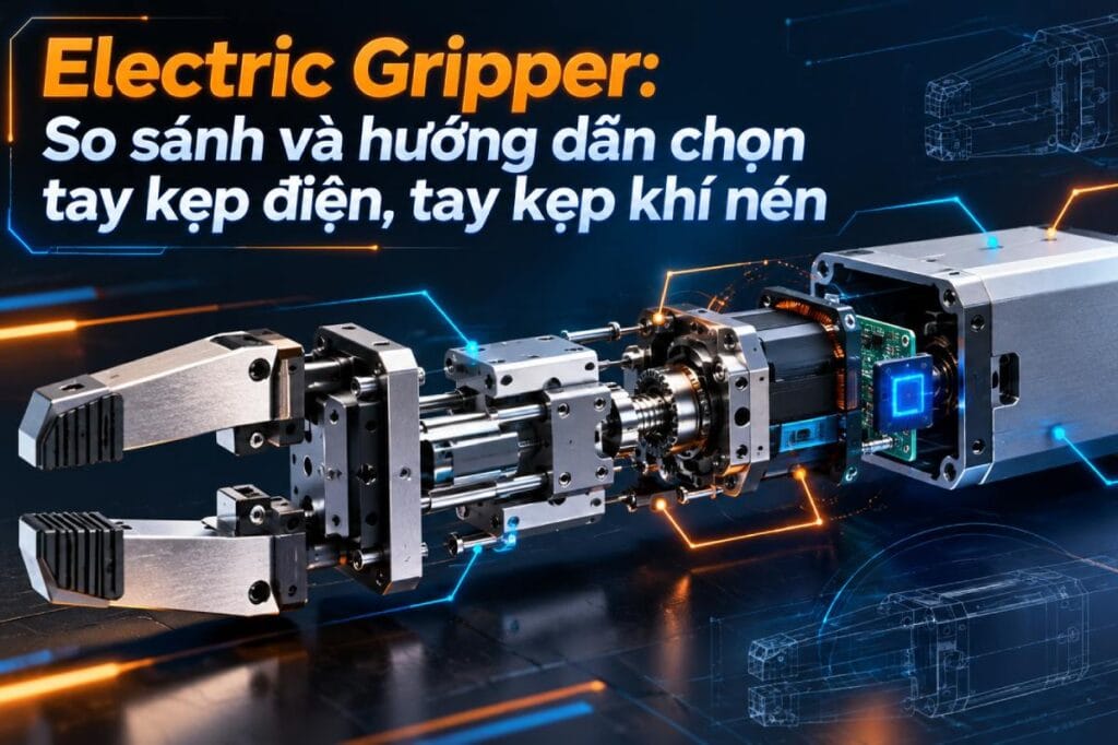Electric Gripper: So sánh tay kẹp điện và tay kẹp khí nén 1 Electric Gripper